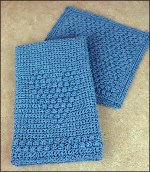 Dishcloth+ Blueberry Dishcloth and Heartfelt Towel