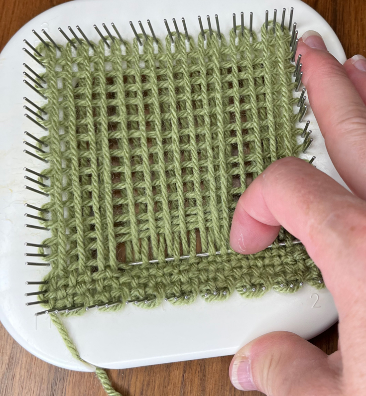 How to Pack Down Yarn in Pin Loom Weaving