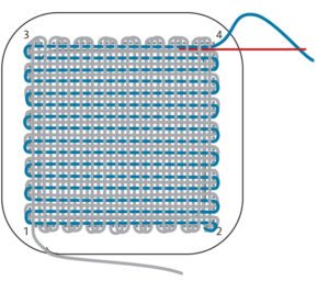 How To Pin Loom Weave